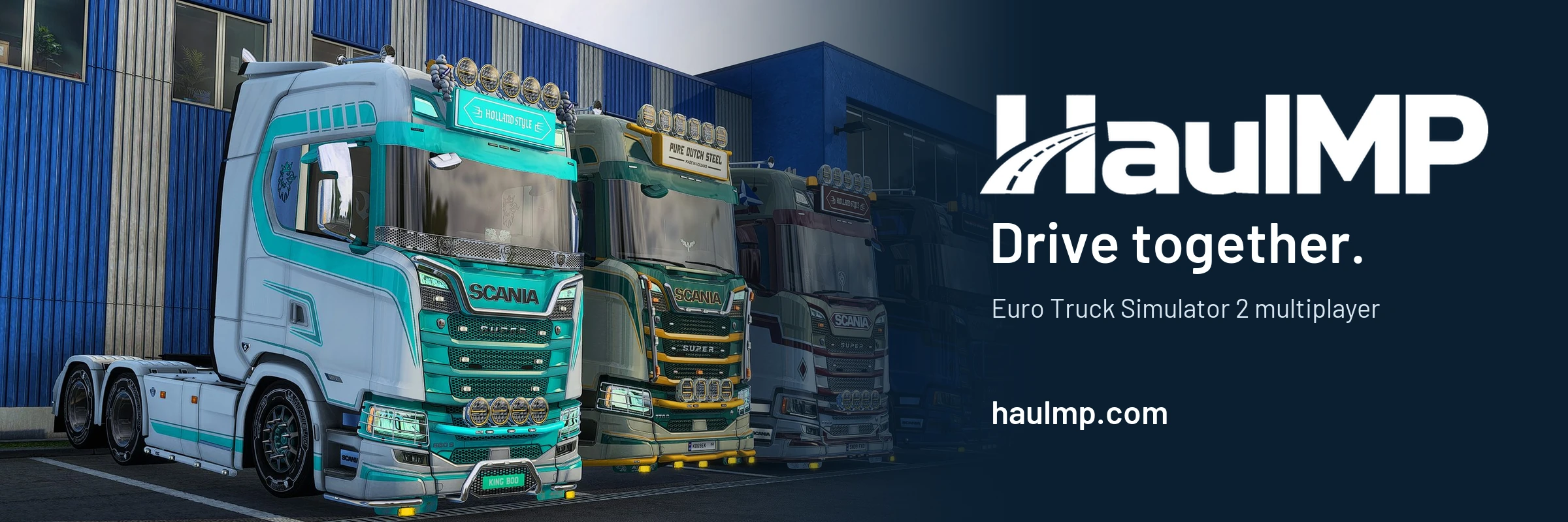 HaulMP. Drive together. Euro Truck Simulator 2 multiplayer. haulmp.com